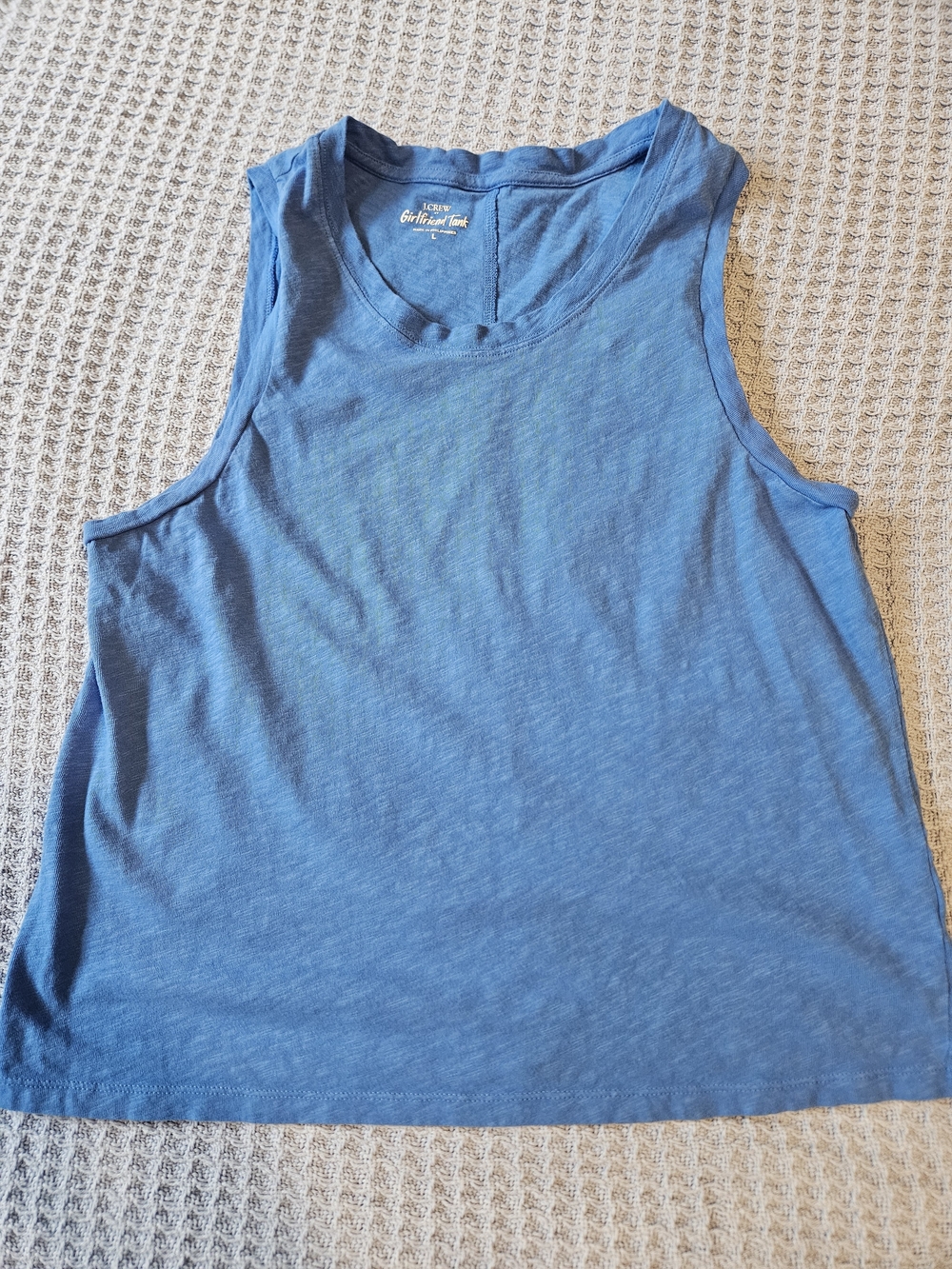 J. Crew Blue Girlfriend Tank